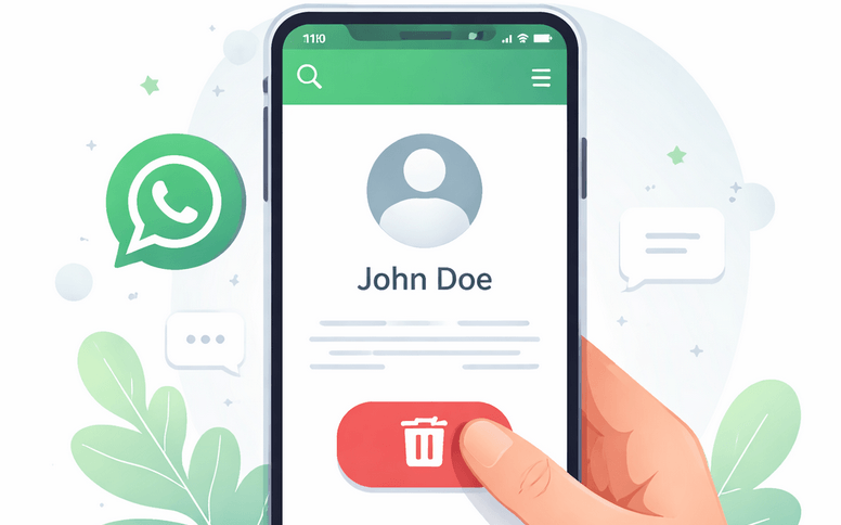 cara hapus kontak wa