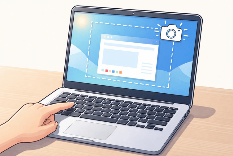 cara screenshoot laptop