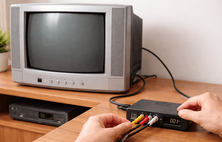 pasang stb tv tabung